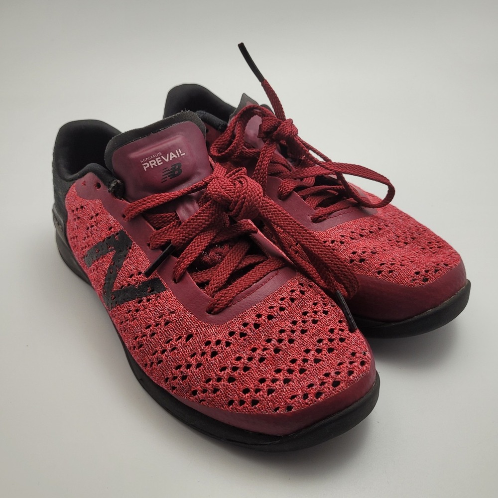 New Balance Shoes Red Womens 7 Minimus Prevail Training Shoes Red
